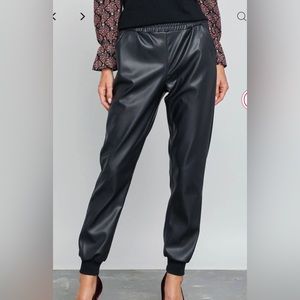 NWT RD Style Vegan Leather Joggers
